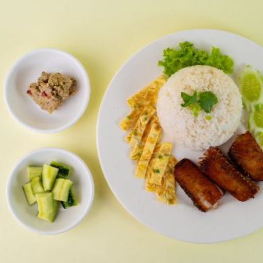 Rice with Fried Dried Fish