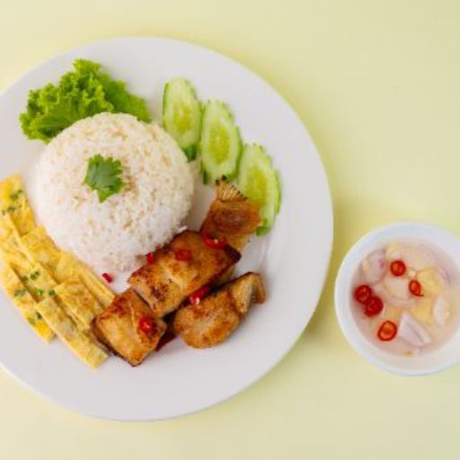 Rice with Fried BRA Fish